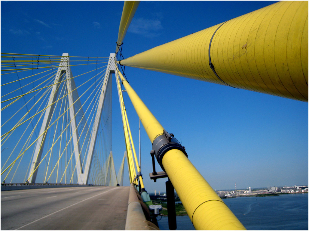 The Fred Hartman Bridge in Baytown Texas